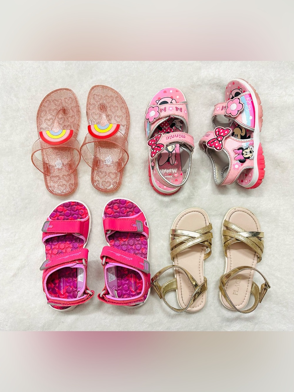 Big lot Girls Shoes,Sandals Size US 11 Disney Minnie Mouse,Eddie Bauer Excellent